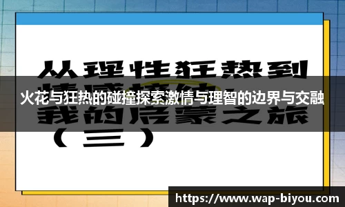 火花与狂热的碰撞探索激情与理智的边界与交融